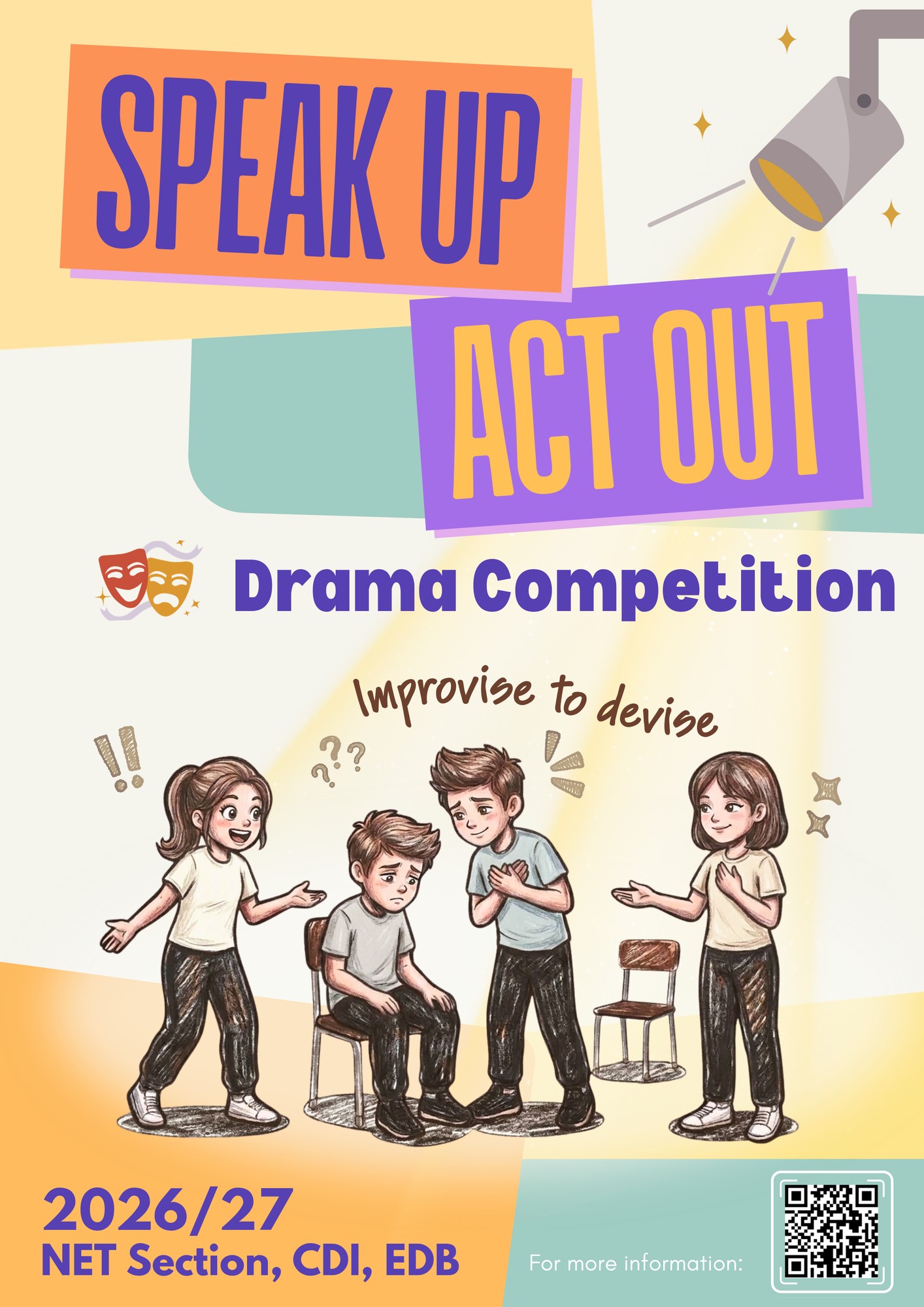 Speak Up – Act Out Drama Competition 2026/27 poster